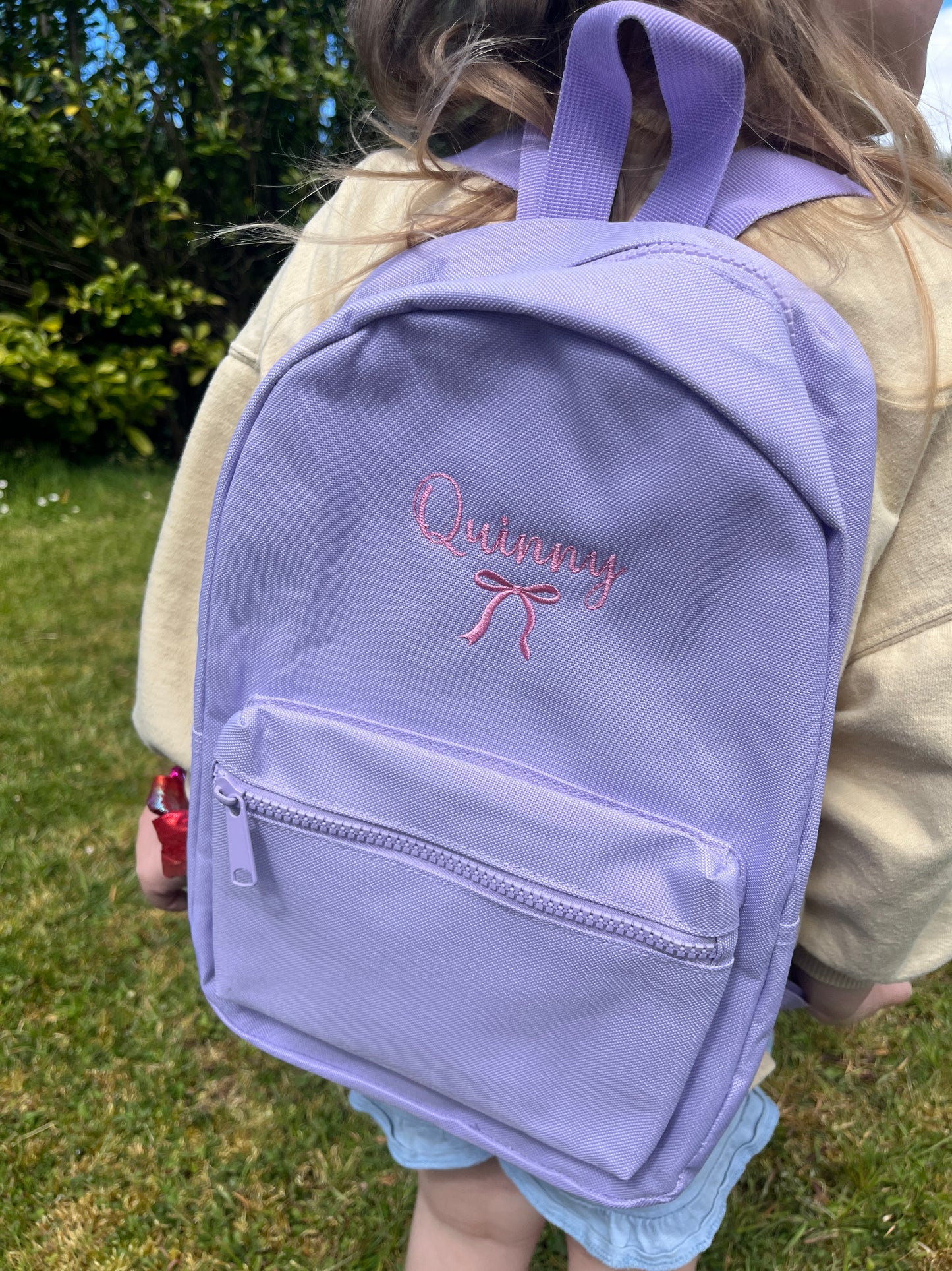 Personalised Mini Backpack- Embroidered