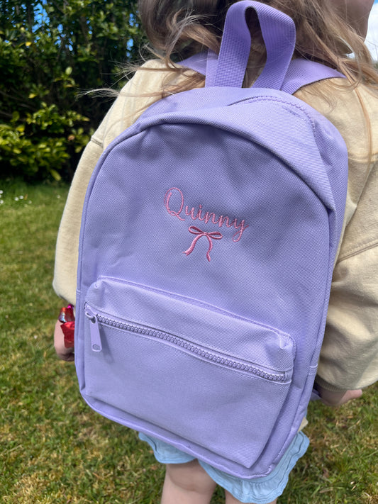 Personalised Mini Backpack- Embroidered