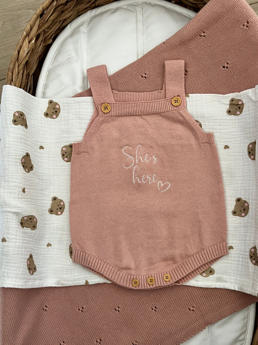 Personalised Baby Announcement Romper