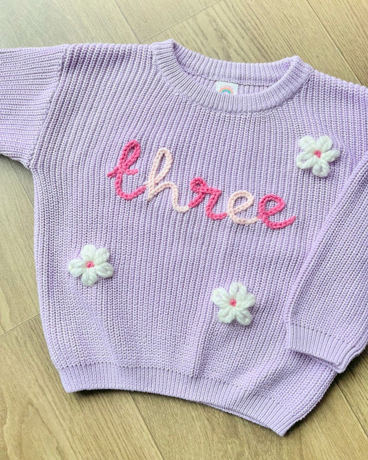 Hand Embroidered Knit Jumper