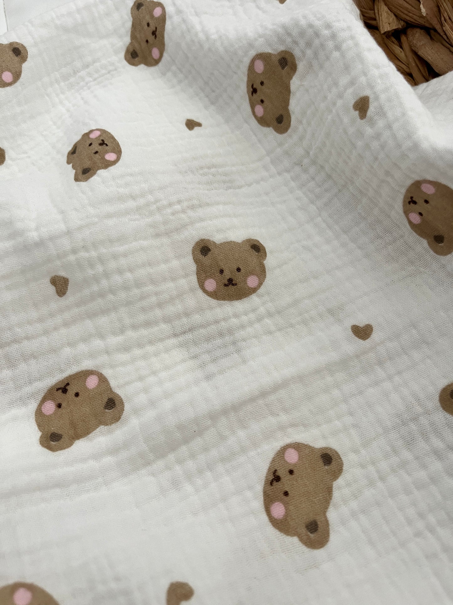 Muslin receiving blanket- 100% cotton baby blanket