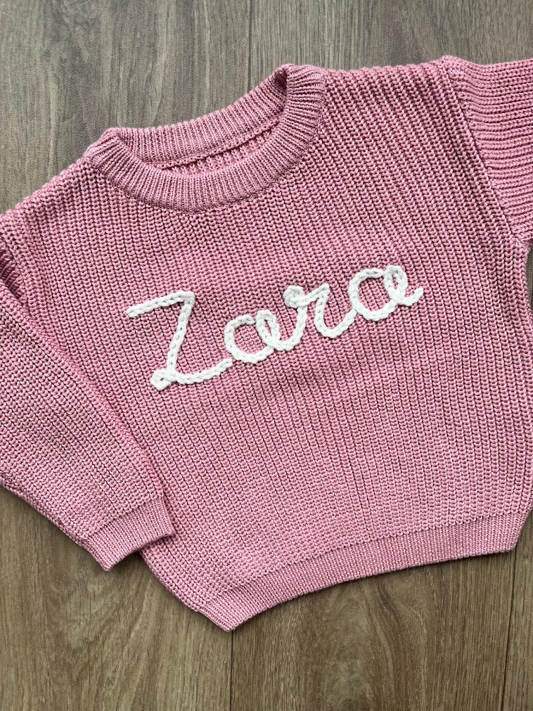 Hand Embroidered Knit Jumper
